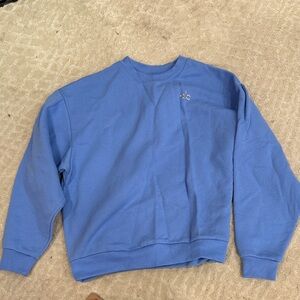 ALO Yoga Blue Crewneck Sweater